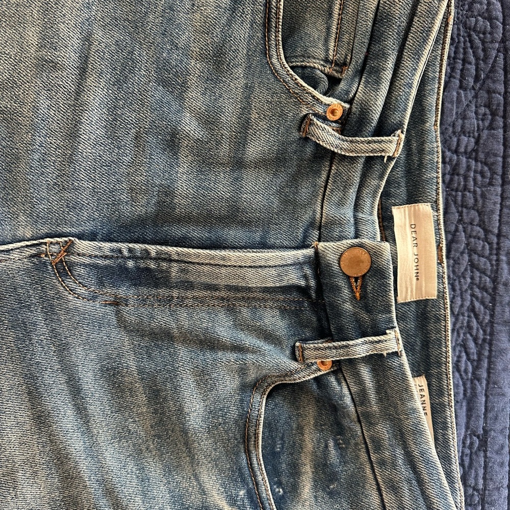 Dear John Cropped Denim Jeans Gently Used Size 27 - Picture 2 of 10